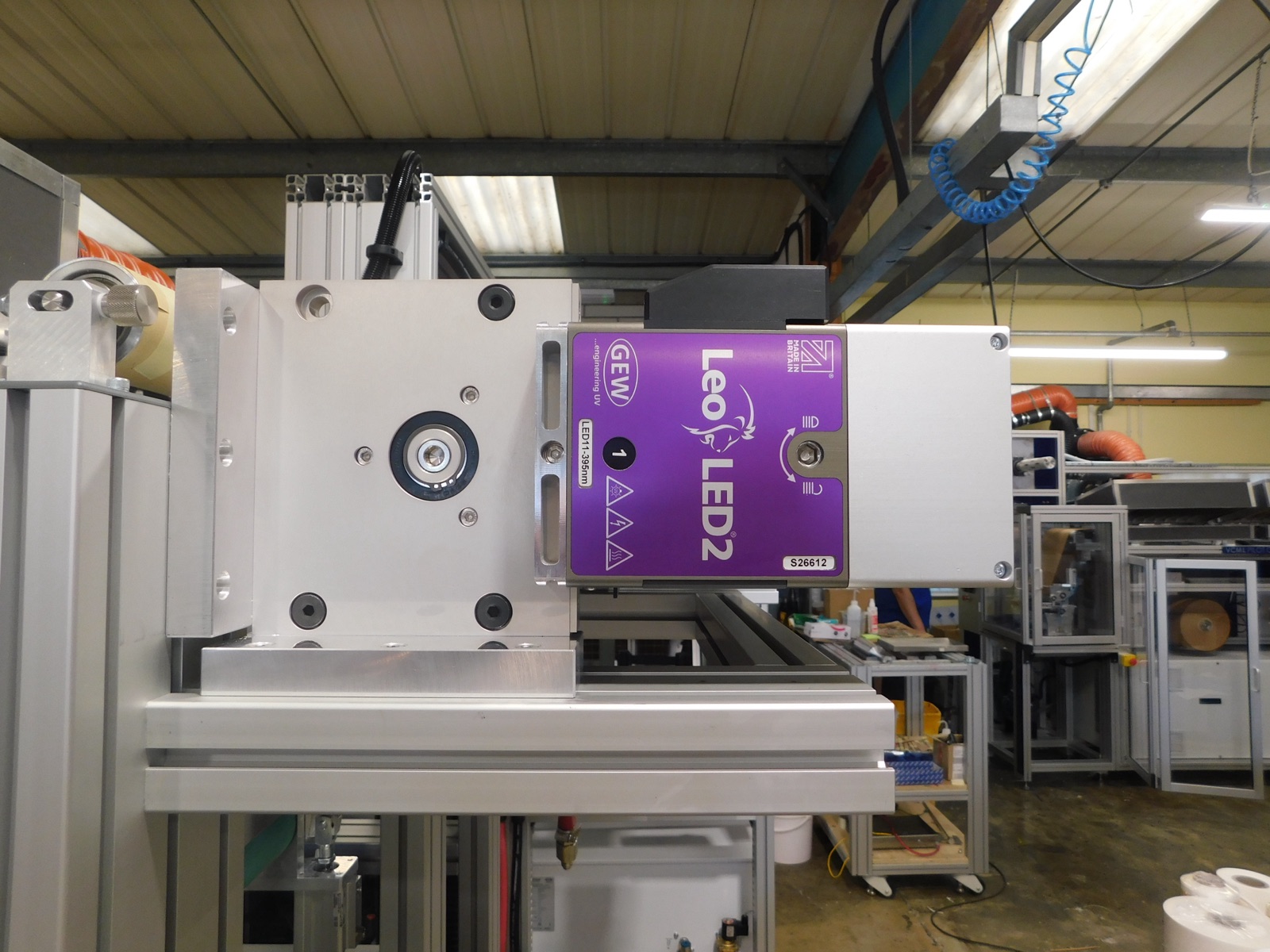 UV curing station / lamp housing